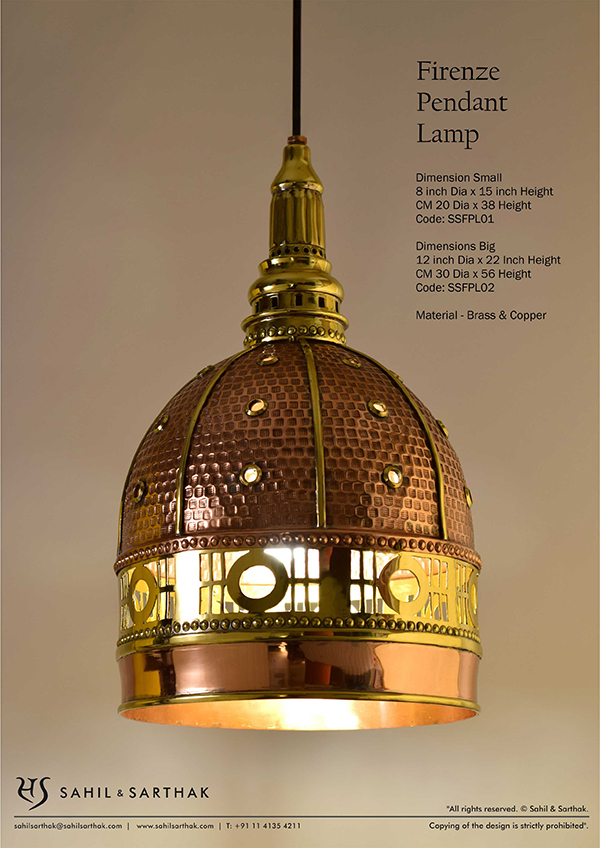 Firenze Pendant Lamp Sahil & Sarthak